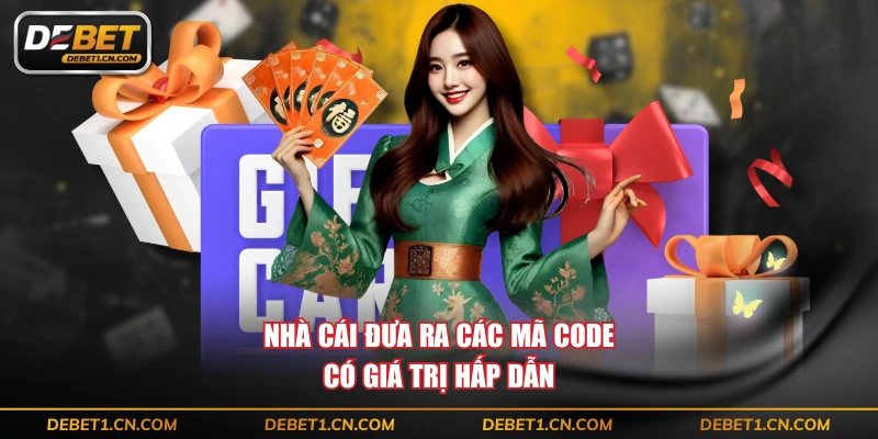 Nhà cái đưa ra các mã code có giá trị hấp dẫn