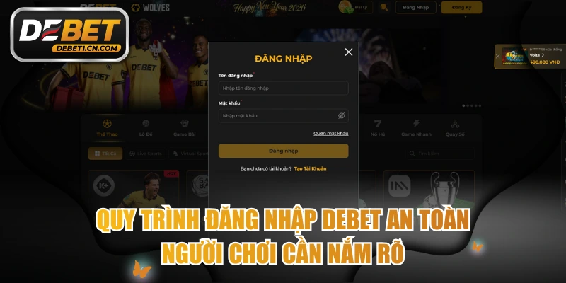 Đăng nhập DEBET
